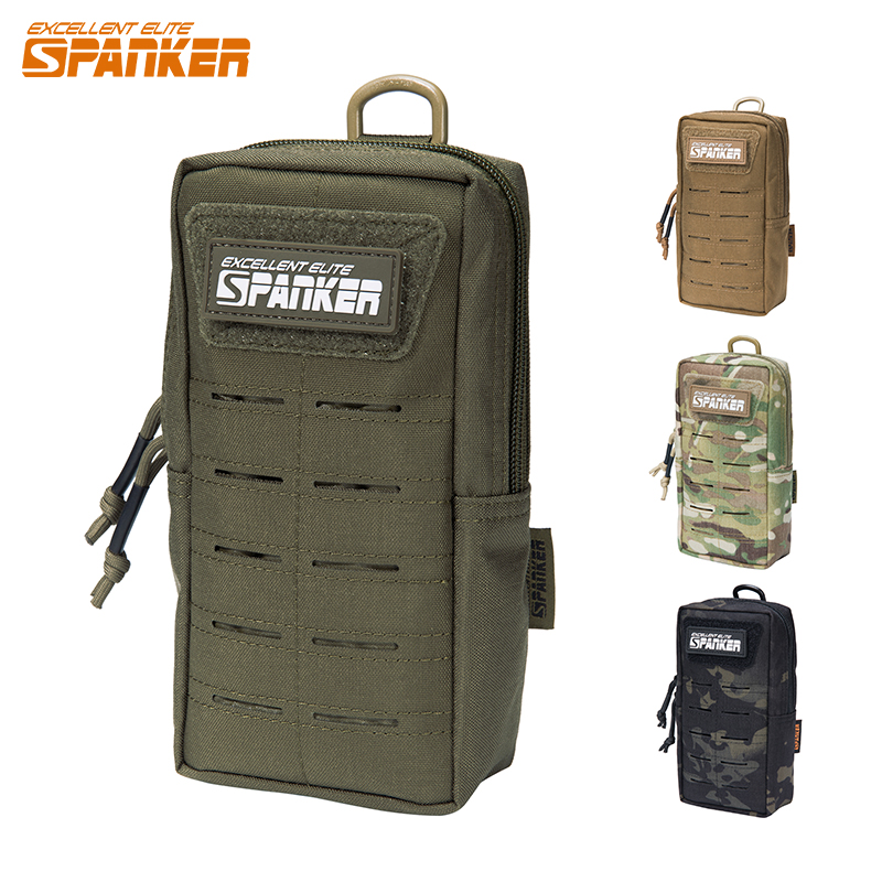 Tech Accessories Pouch - Tas pinggang taktis Molle, kantong telepon