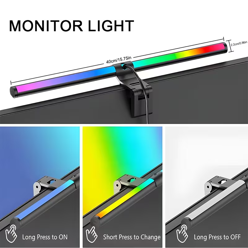 Lampu Monitor RGB Lightbar Atm - Tech Accessories For Desk ulasan dan harga