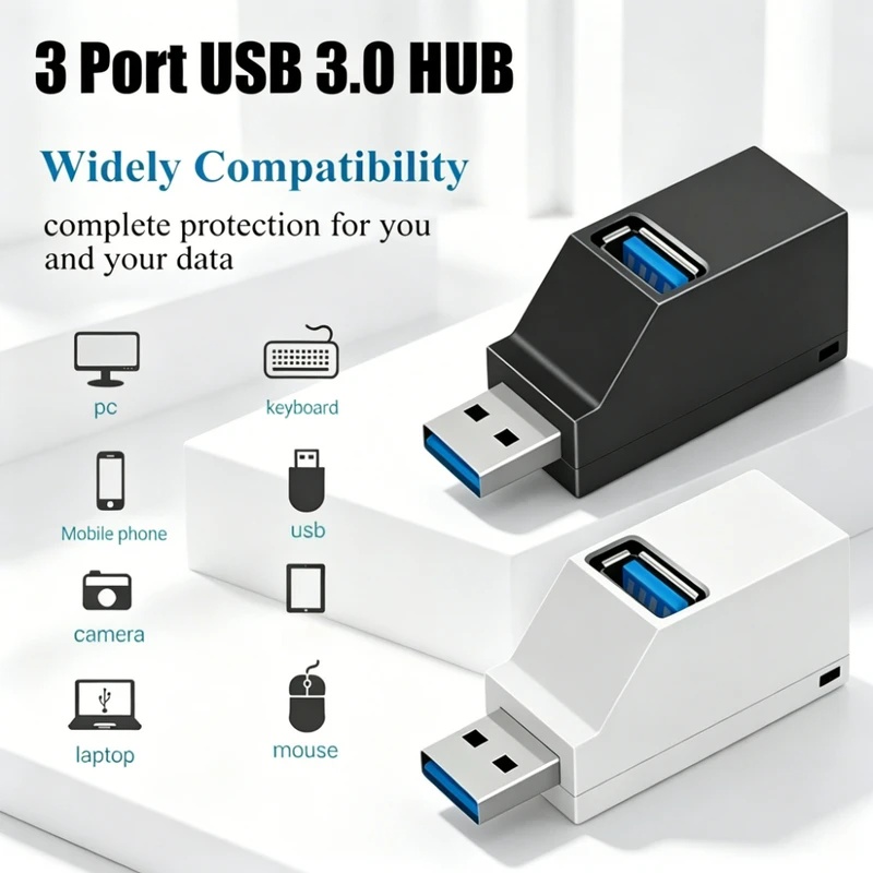 USB 3.0 2.0 Hub Splitter 3 Por - Tech Accessories Pc ulasan dan harga
