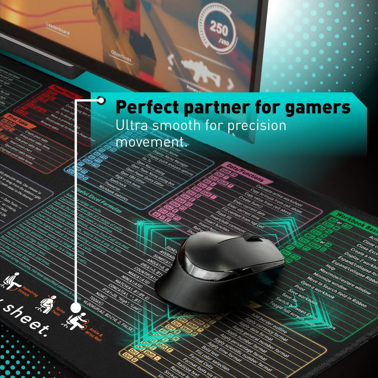 Alas Mouse Besar untuk Shortcu - Tech Accessories For Desk ulasan dan harga