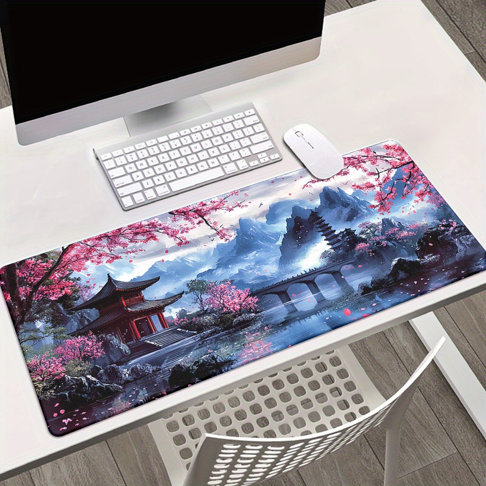 Alas Mouse Lukisan Tinta Bunga - Tech Accessories For Desk ulasan dan harga
