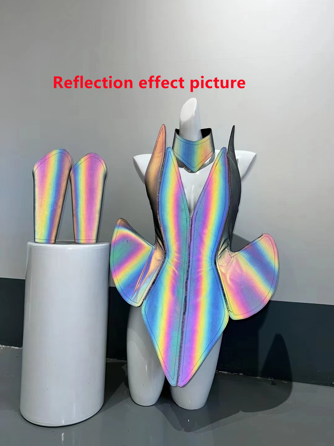 Gaun Mini Reflektif Laser Wani - Tech Queen ulasan dan harga