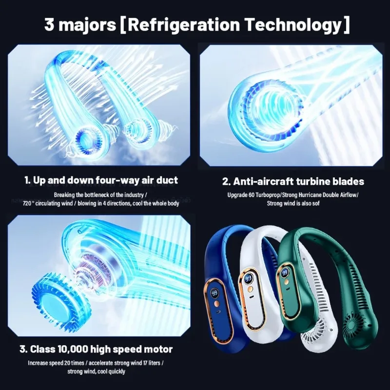 Kipas Leher Tanpa Baling-Balin - Usb Fan Silent ulasan dan harga