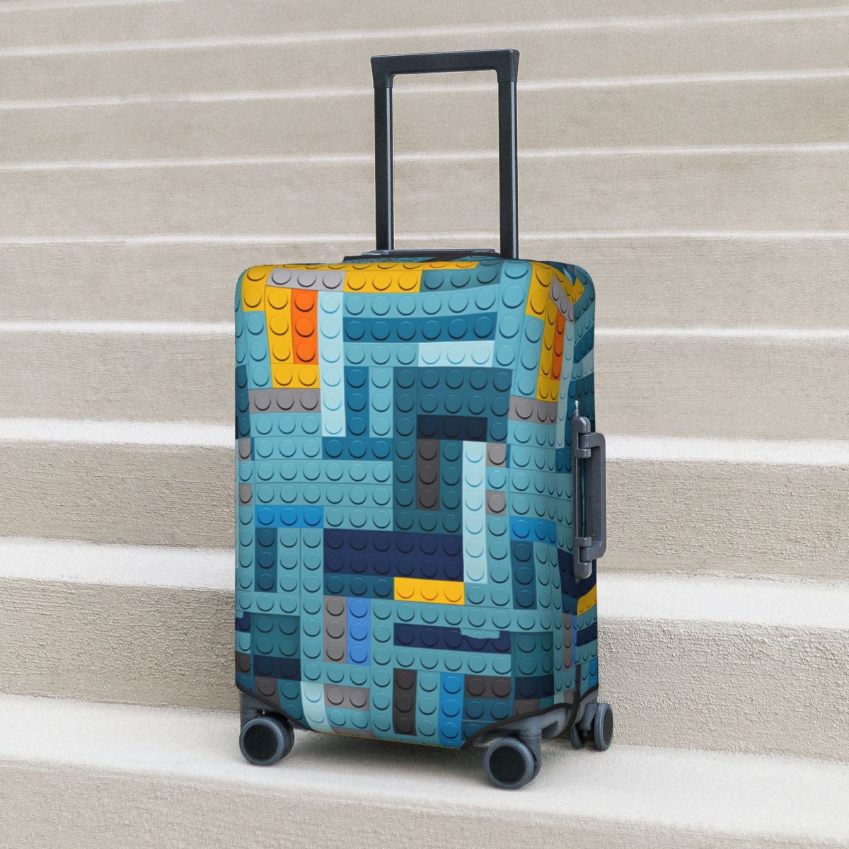 Blue Tech Pixel Building Block - Tech Accessories For Travel ulasan dan harga