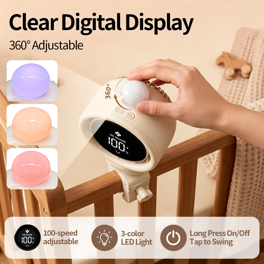 Kipas Stroller Portabel Baru 2 - Usb Fan Silent ulasan dan harga